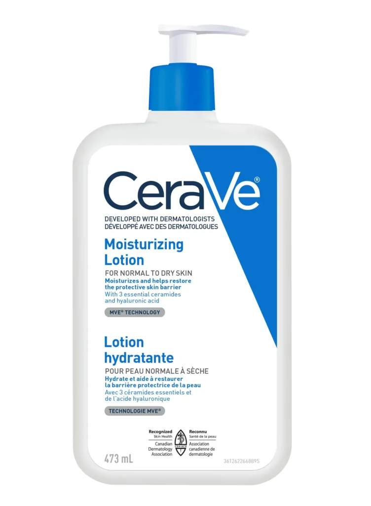 CeraVe Moisturizing Cream with ceramides for barrier repair after chemical peel